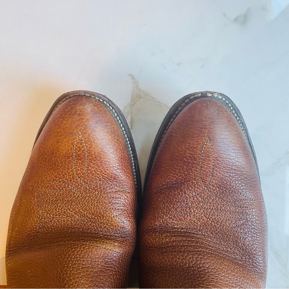 JUSTIN | Men's Buck Western Cowboy Boots 9.5D Unisex Rodeo Cowgirl Boho Made USA - Picture 7 of 8